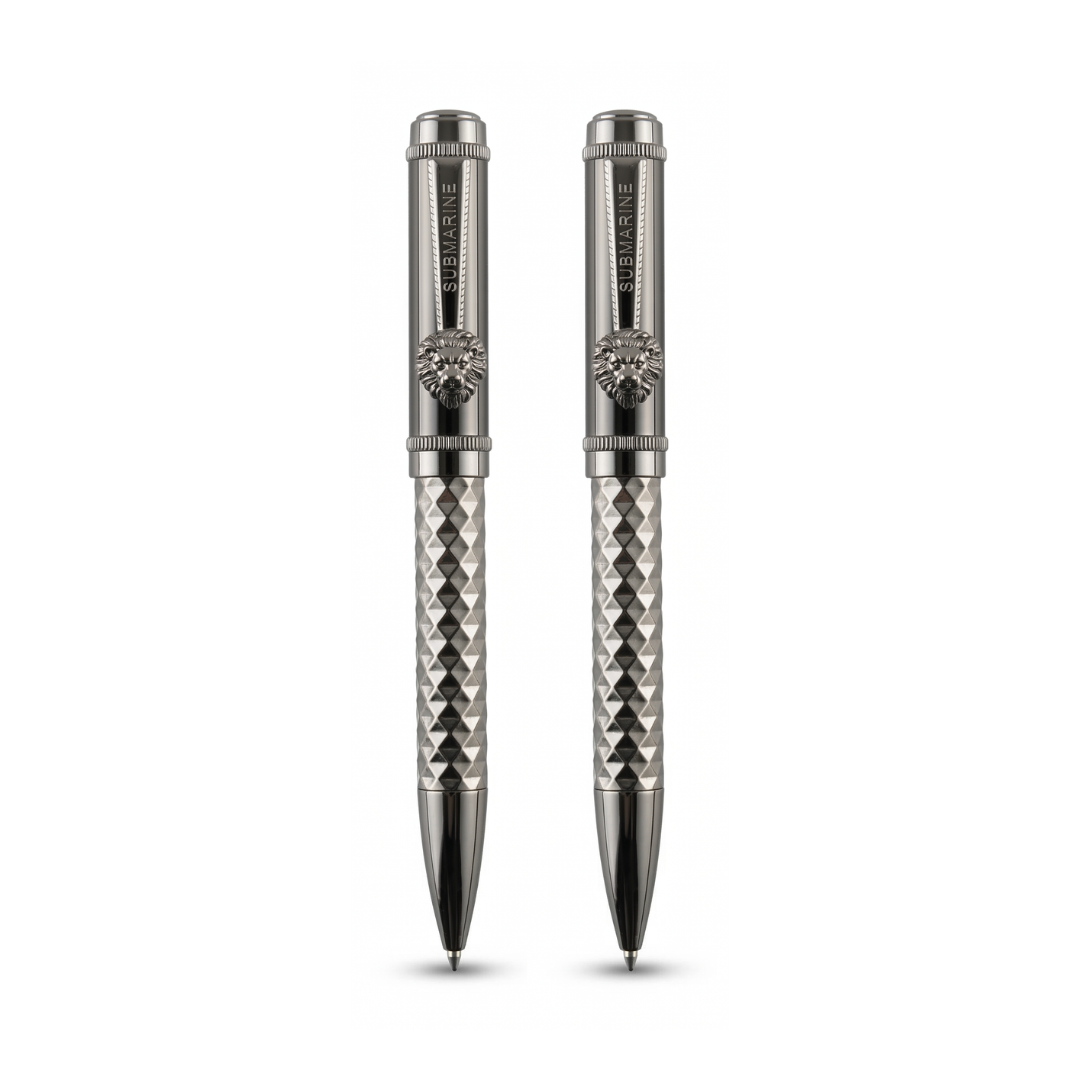 Royal Edition Lion Metal Ball Pen - Set of 2