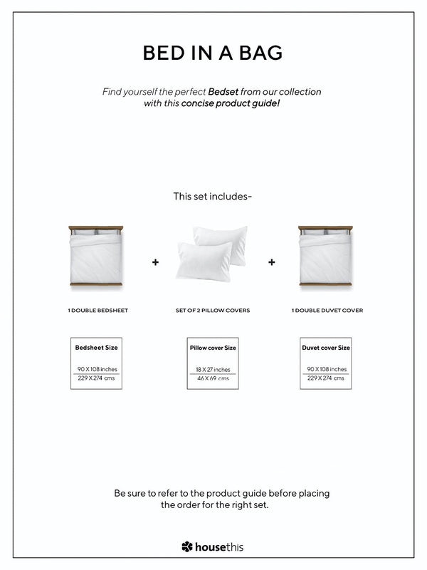 Kullu Patti Bed Set (DDH) (Blue)