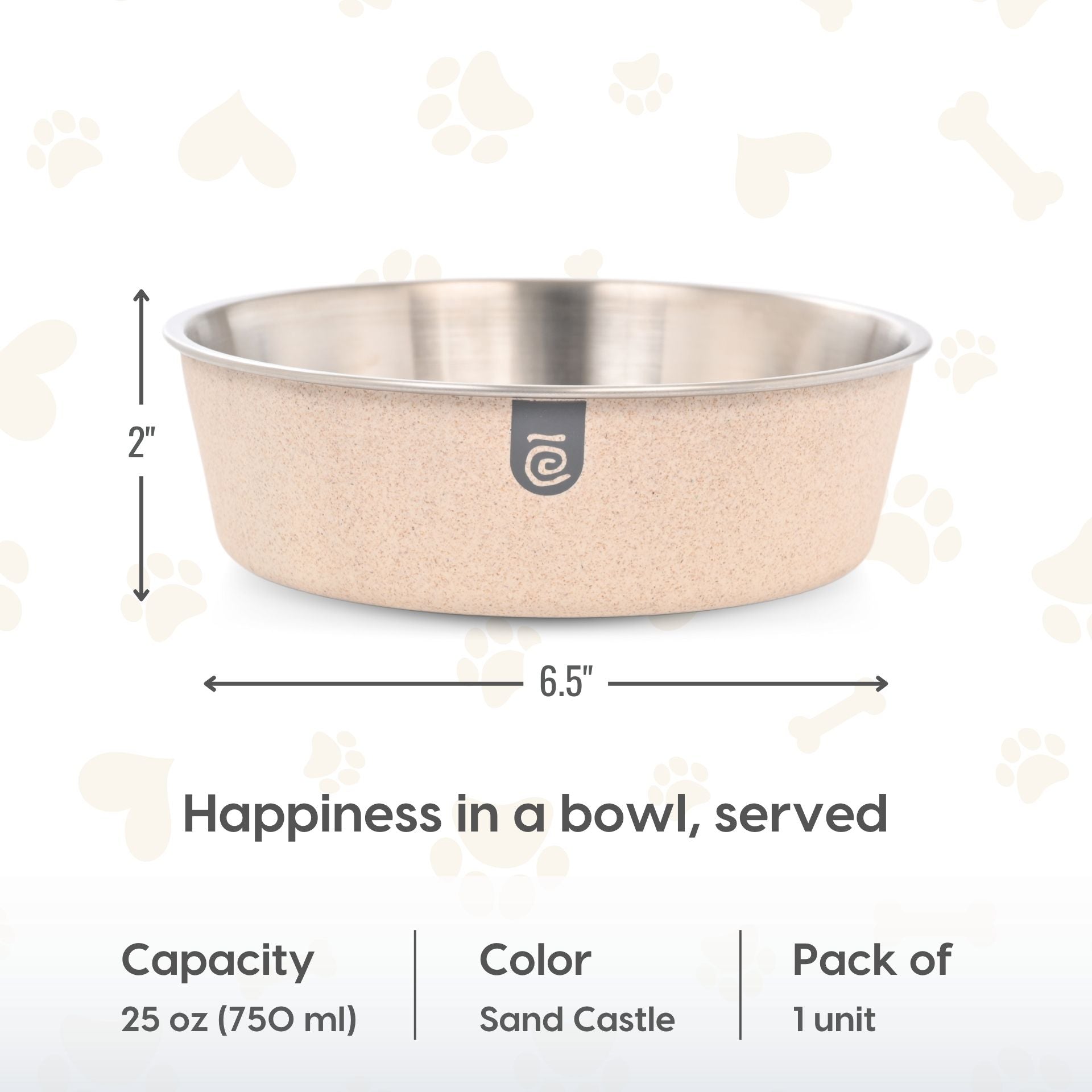 Earth Friendly Bella Pet Bowls for Dogs | 750 ml