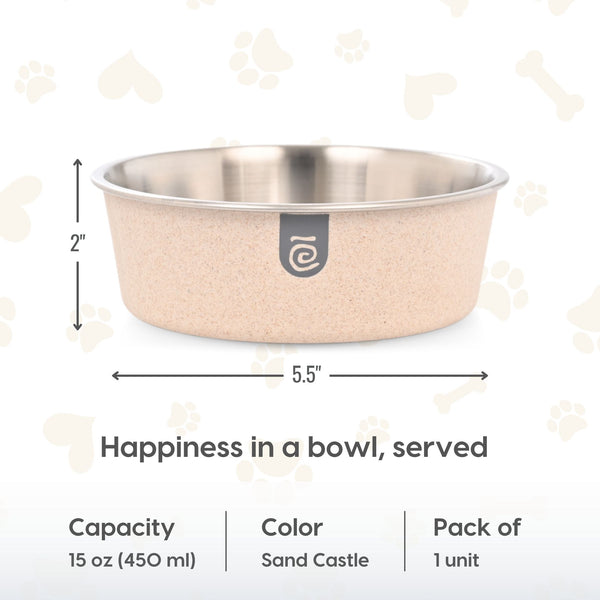 Earth Friendly Bella Pet Bowls for Dogs | 450 ml