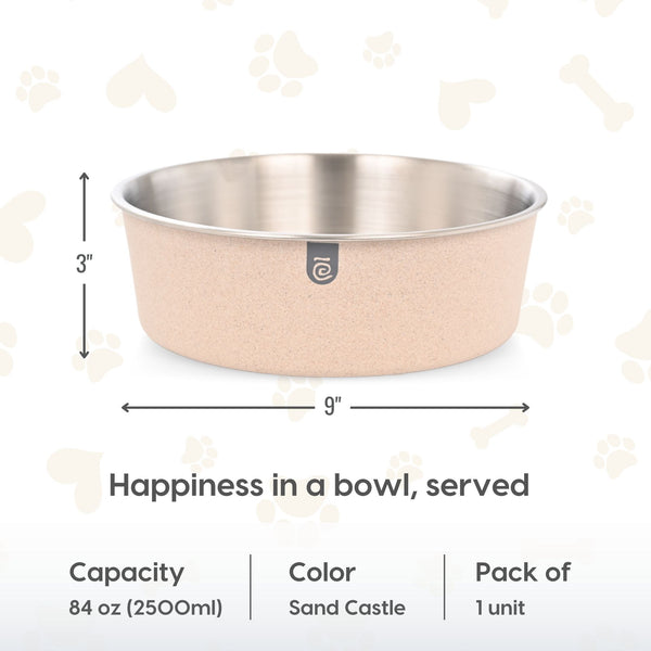 Earth Friendly Bella Pet Bowls for Dogs | 2500 ml