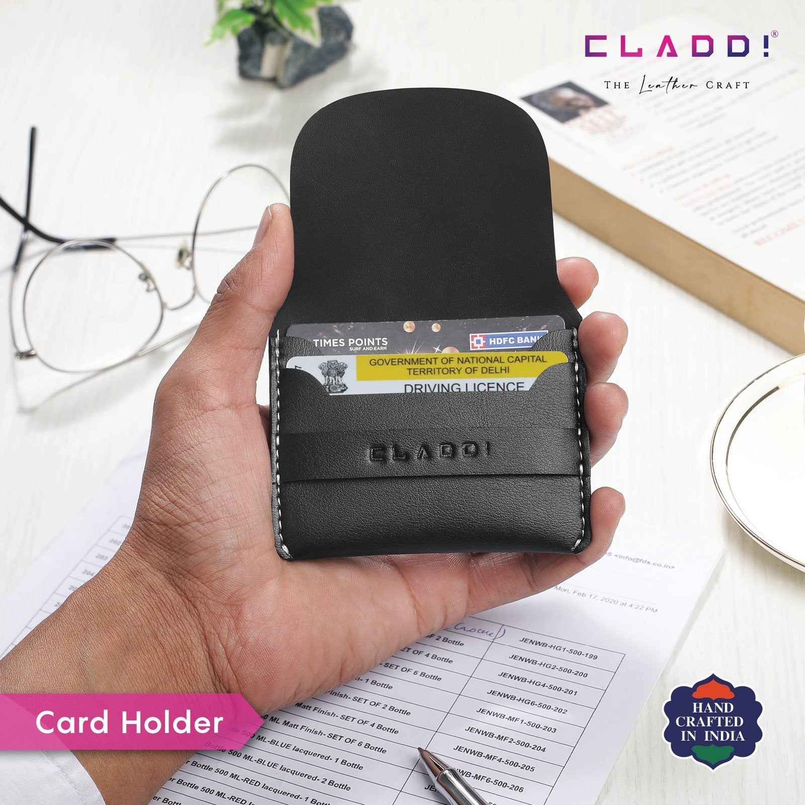 Leather Card Holder- 50% OFF