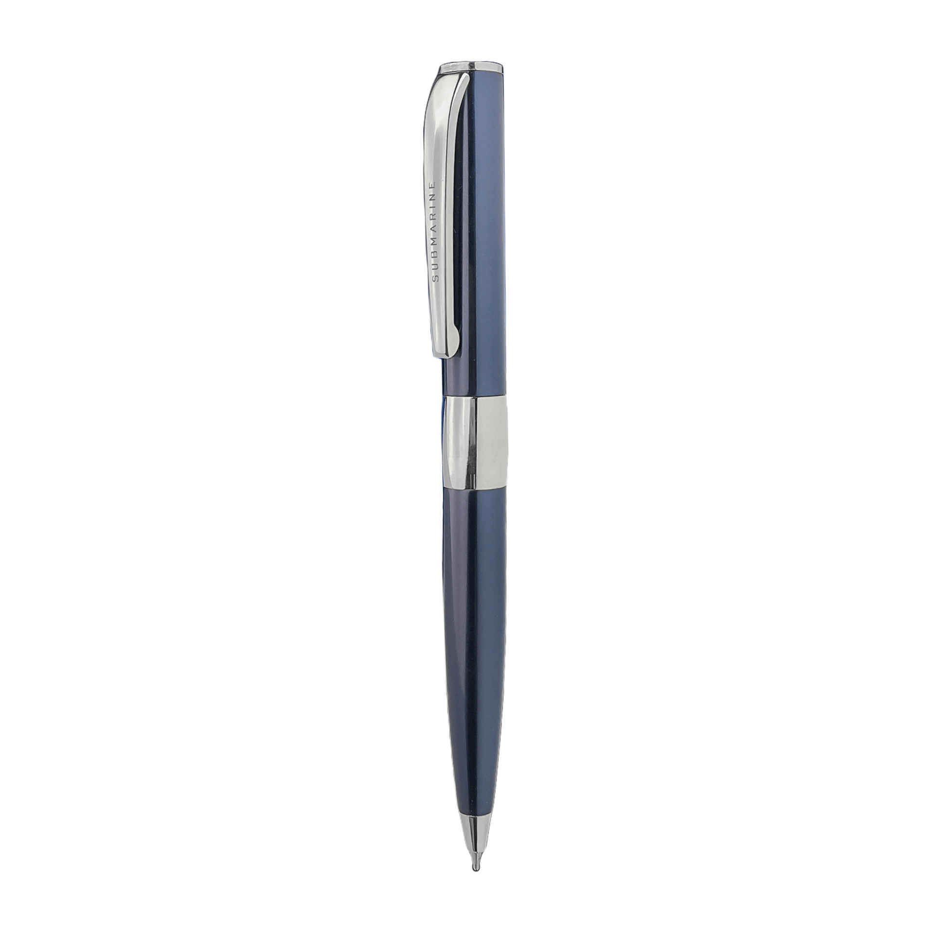 Blue Chrome Ball Pen
