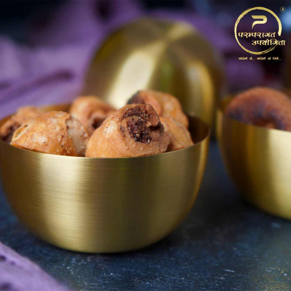 Paramparagat Upyogita Swarna Devyani Brass Bowl/Katori Set