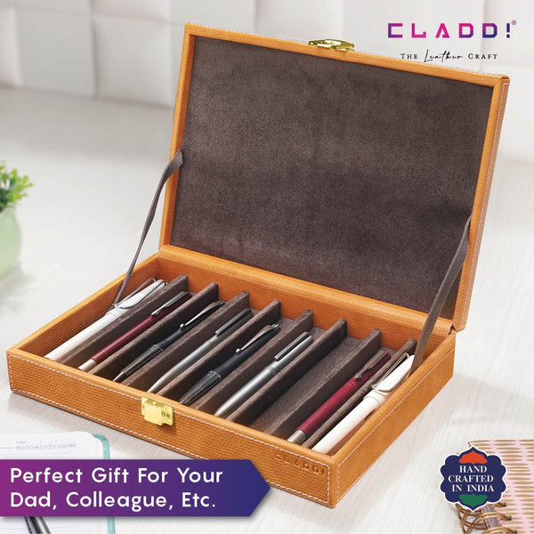 Luxury Leather Pen Holder