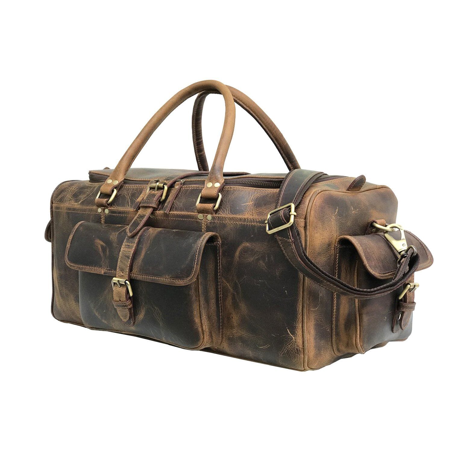 Roosevelt Buffalo Leather Travel Weekender Duffle Bag Classy Leather Bags Bags