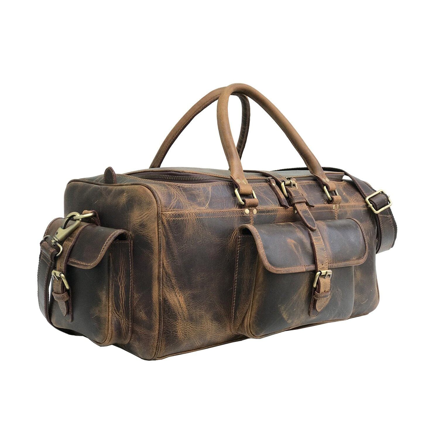 Roosevelt Buffalo Leather Travel Weekender Duffle Bag Classy Leather Bags Bags