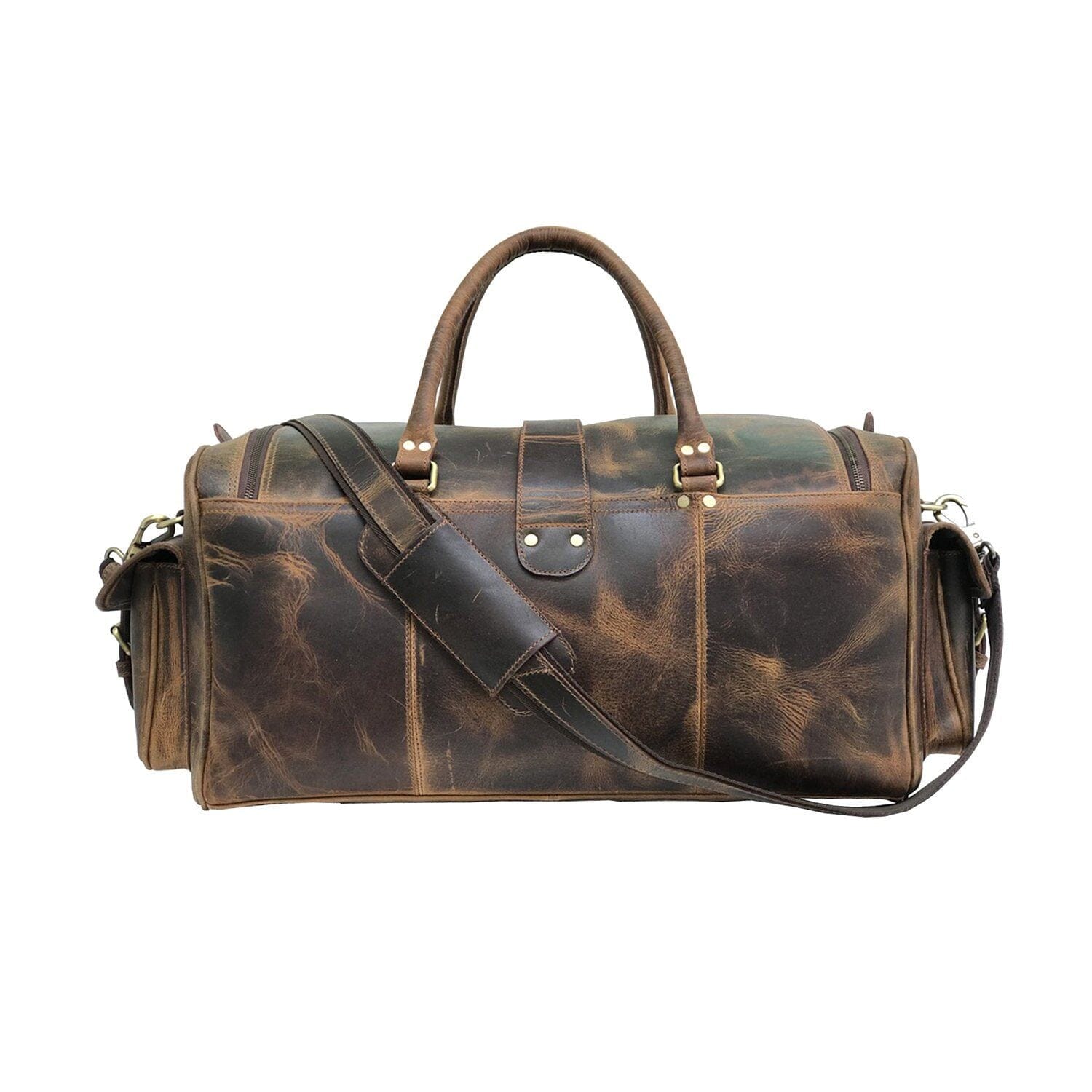 Roosevelt Buffalo Leather Travel Weekender Duffle Bag Classy Leather Bags Bags