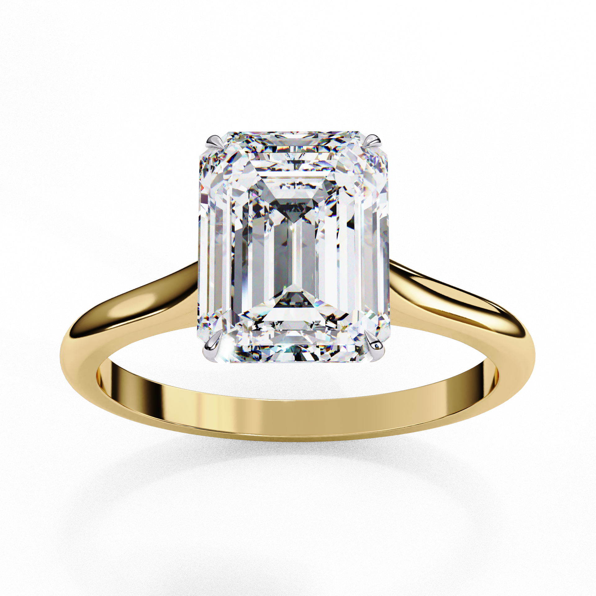 Solitaire Emerald Ring