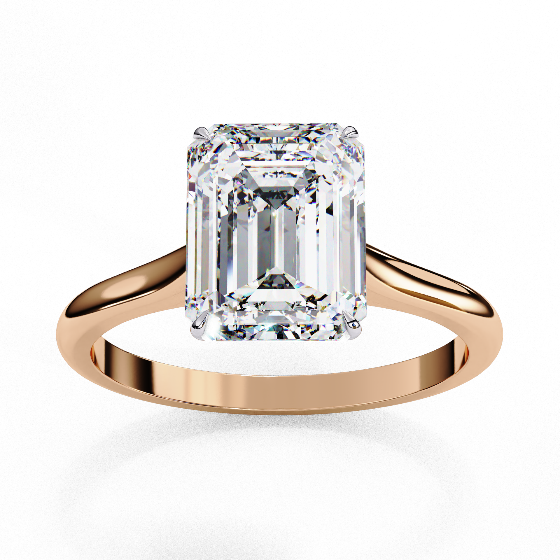 Solitaire Emerald Ring