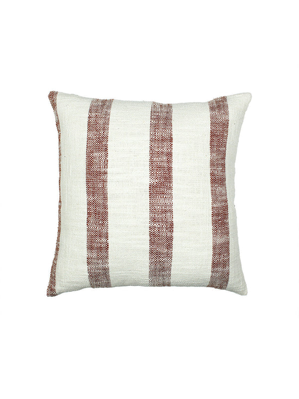 Block Set Of 2 Cushion Covers - (Red) - 40x40cm