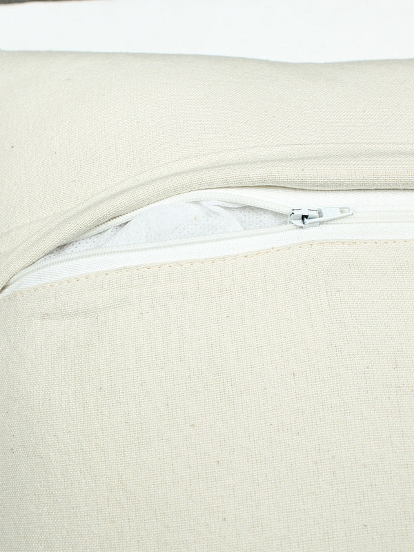 Checkerboard Set Of 2 Cushion Covers - (Beige) - 40x40cm