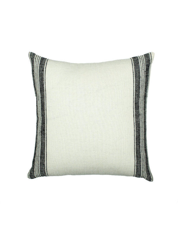Classic Stripe Set Of 2 Cushion Covers - (Black) - 40x40cm