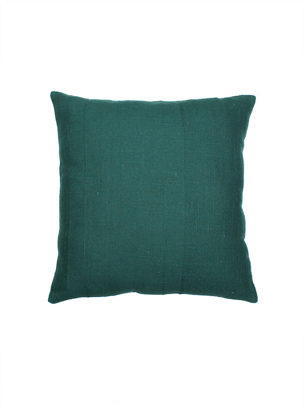 Herringbone Set Of 2 Cushion Covers - (Green) - 40x40cm