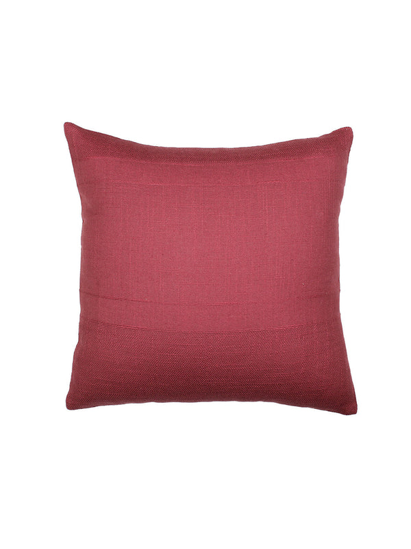 Herringbone Set Of 2 Cushion Covers - (Rust) - 40x40cm