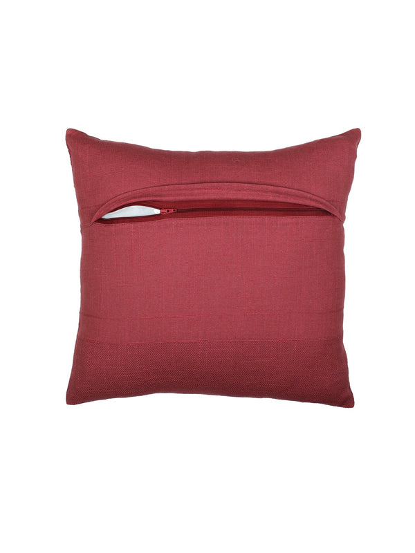 Herringbone Set Of 2 Cushion Covers - (Rust) - 40x40cm
