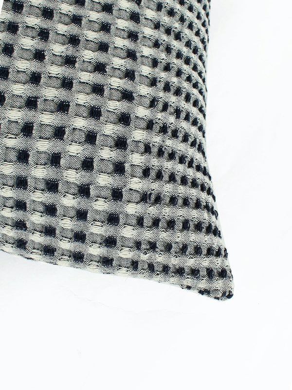 Karakoram Set Of 2 Cushion Cover (Natural/Blue) - 45X45cm