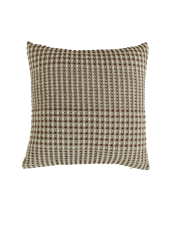 Karakoram Set Of 2 Cushion Cover (Natural/Dark Brown) - 45X45cm