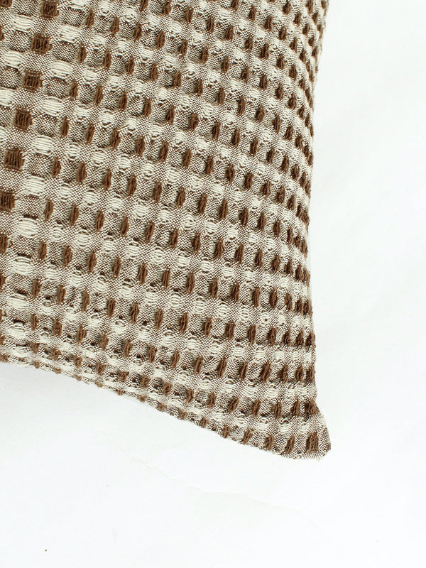 Karakoram Set Of 2 Cushion Cover (Natural/Dark Brown) - 45X45cm