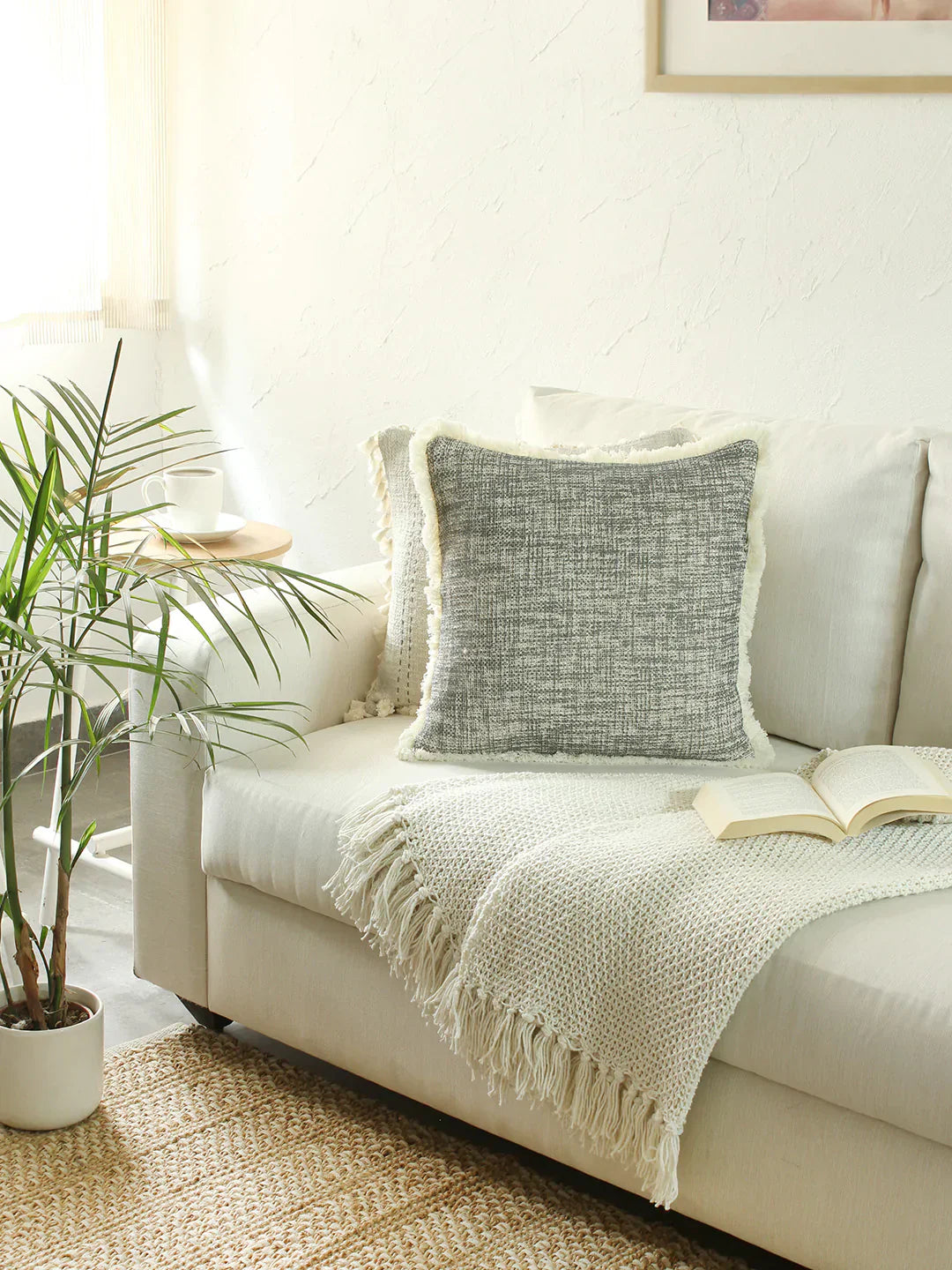 Cushion Cover - Matsya Vala Black