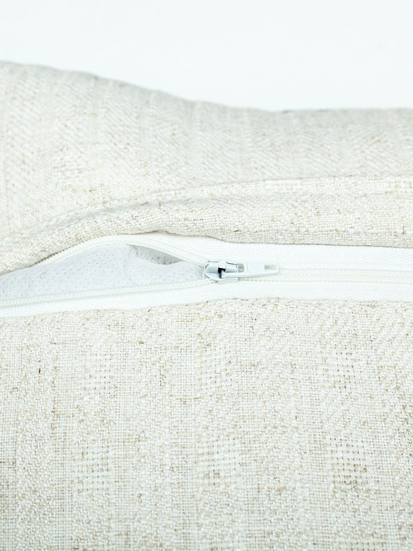 Safaid Set Of 2 Cushion Covers - (Ivory) - 40x40cm