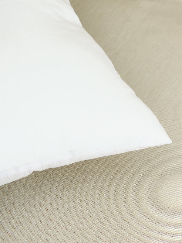 Girnar Set Of 2 Cushion Covers + 2 Cushion Fillers (Brown) - 40X40 cm