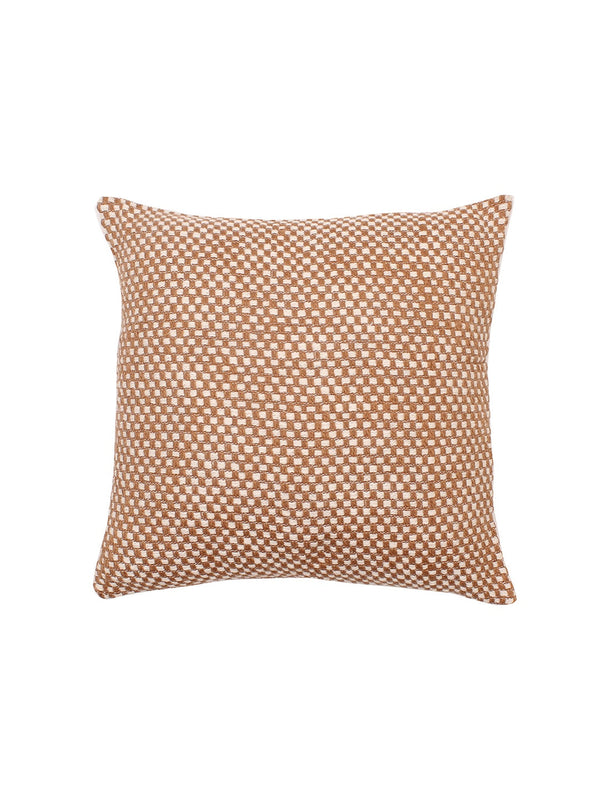 Vindhya Set Of 2 Cushion Covers + 2 Cushion Fillers (Brown) - 40X40 cm