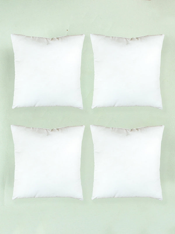 Solid Set Of 4 Cushion Fillers (White)
