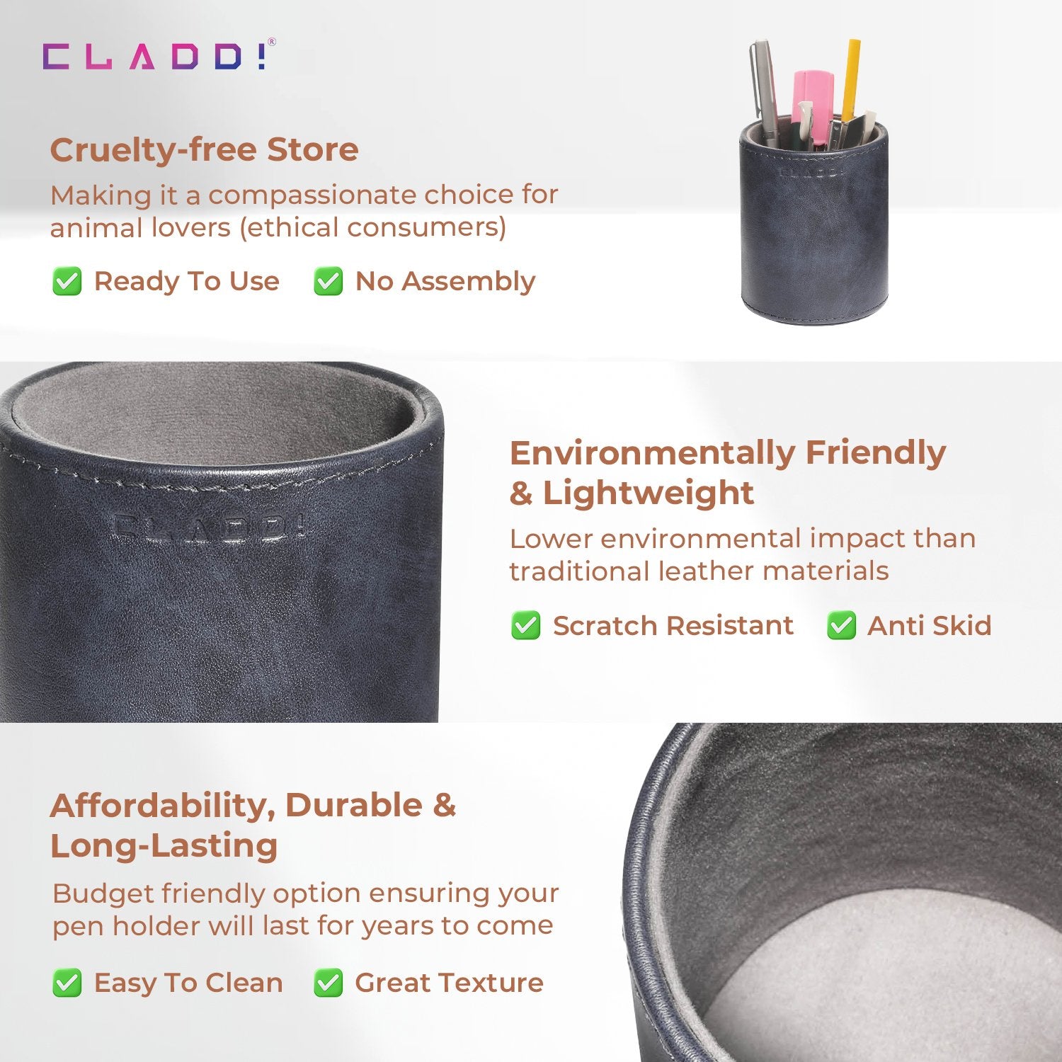 Leather Pen Holder- 50% OFF