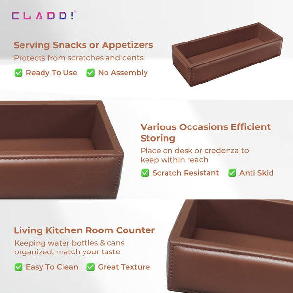 Leather Bottle Tray | 50% OFF Sale