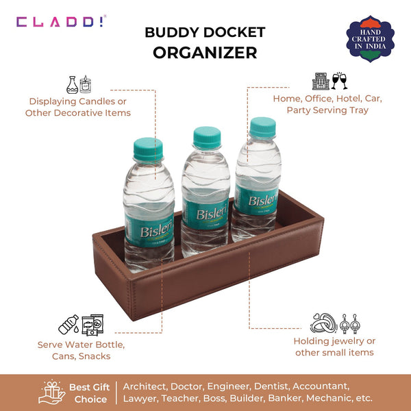 Leather Bottle Tray | 50% OFF Sale