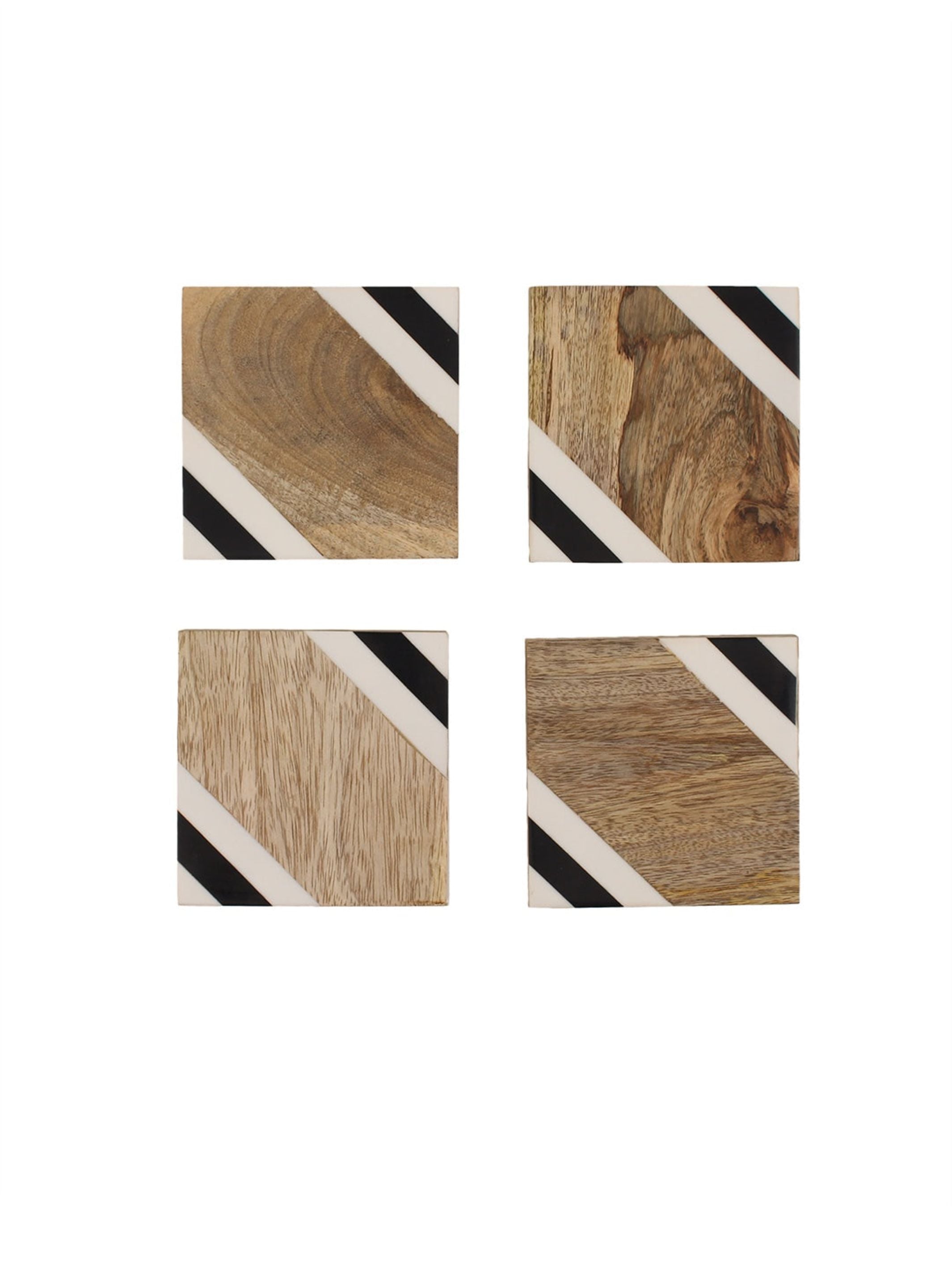 Wood & Resin Coaster Set of 4 - Netrani