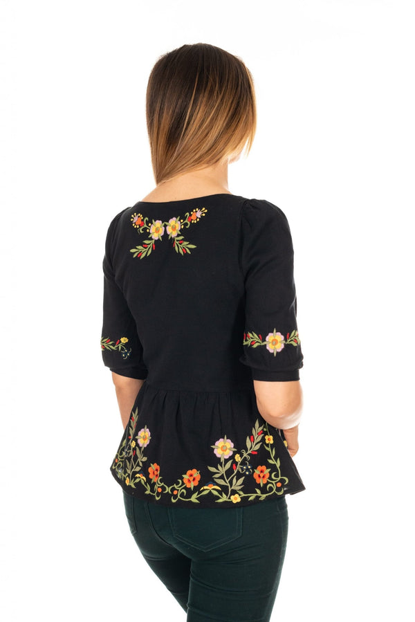 Bluză tip jacheta neagra, Mărime S