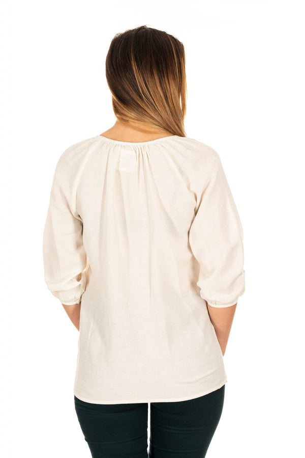 Bluza tip ie cu broderie bleo