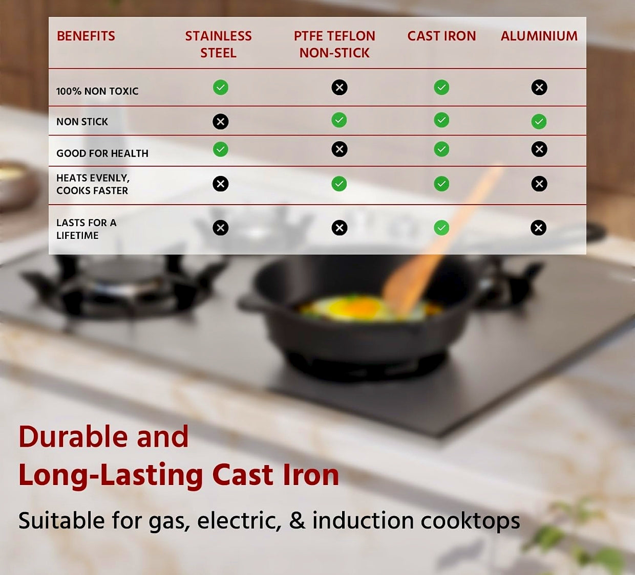 Benefits of Cast Iron Appam Pan