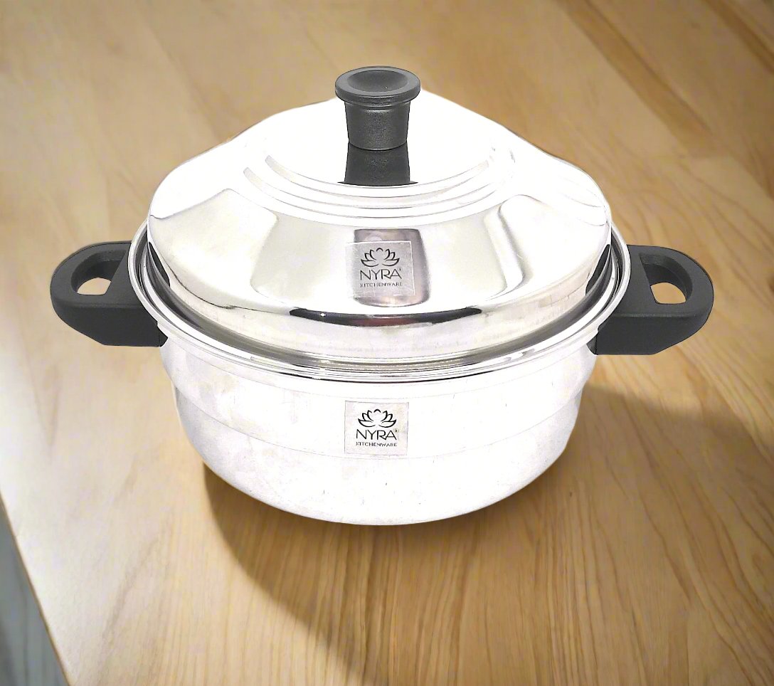 5-Plate Idli Cooker with 3-Tier Stackable Idli Plates