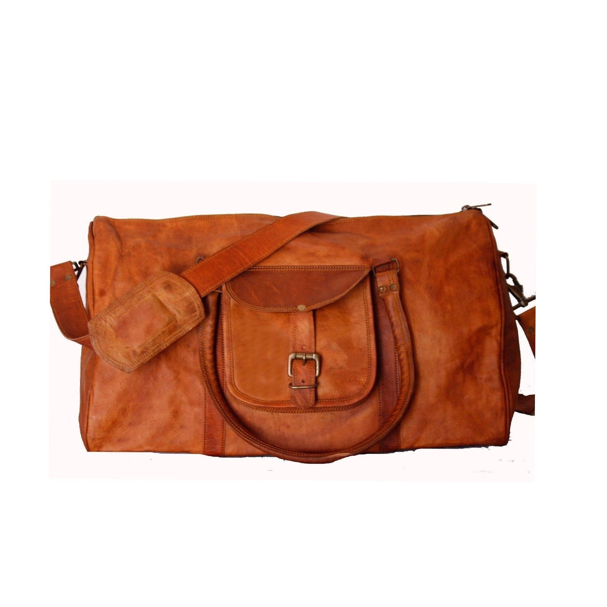 Vintage Leather Travel Weekend Bag Classy Leather Bags Bags