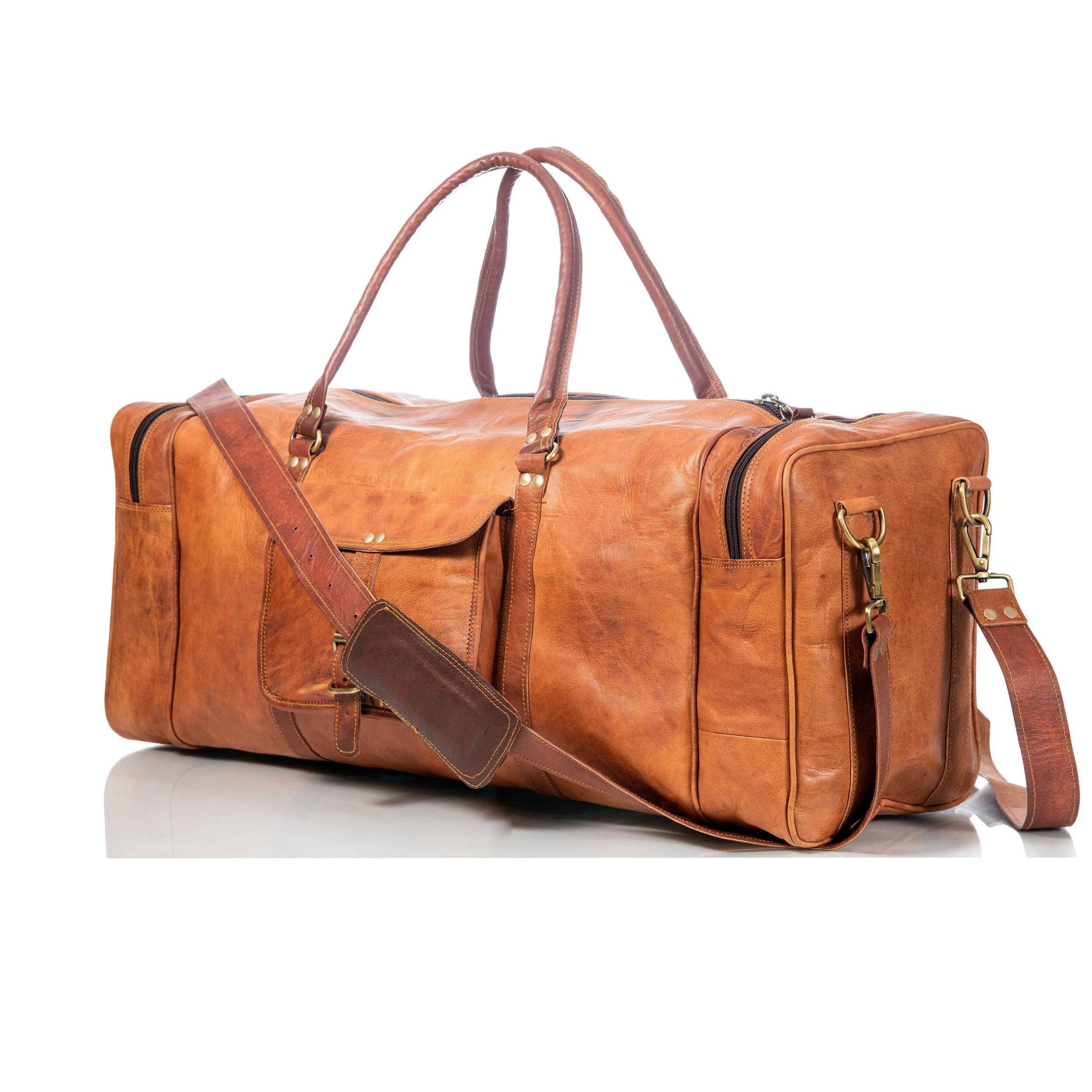 Large Travel Sports Overnight Duffle Bag Classy Leather Bags Bags