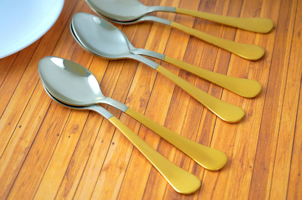 Paramparagat Upyogita Devam Brass Spoons with Tin Coating (kalai)