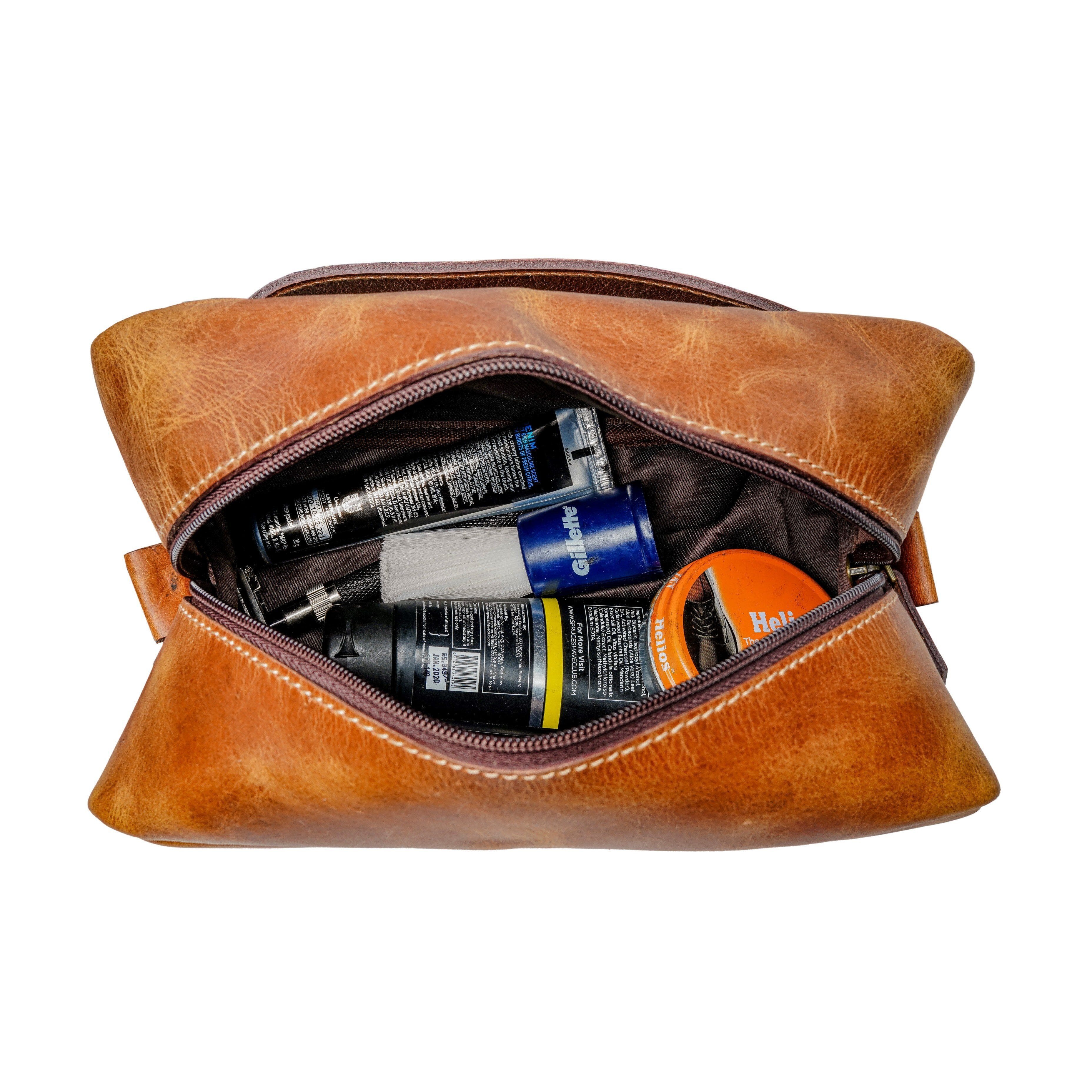 Buy Leather Toiletry Bag for Men and Women from Classy Leather Bags Bags
