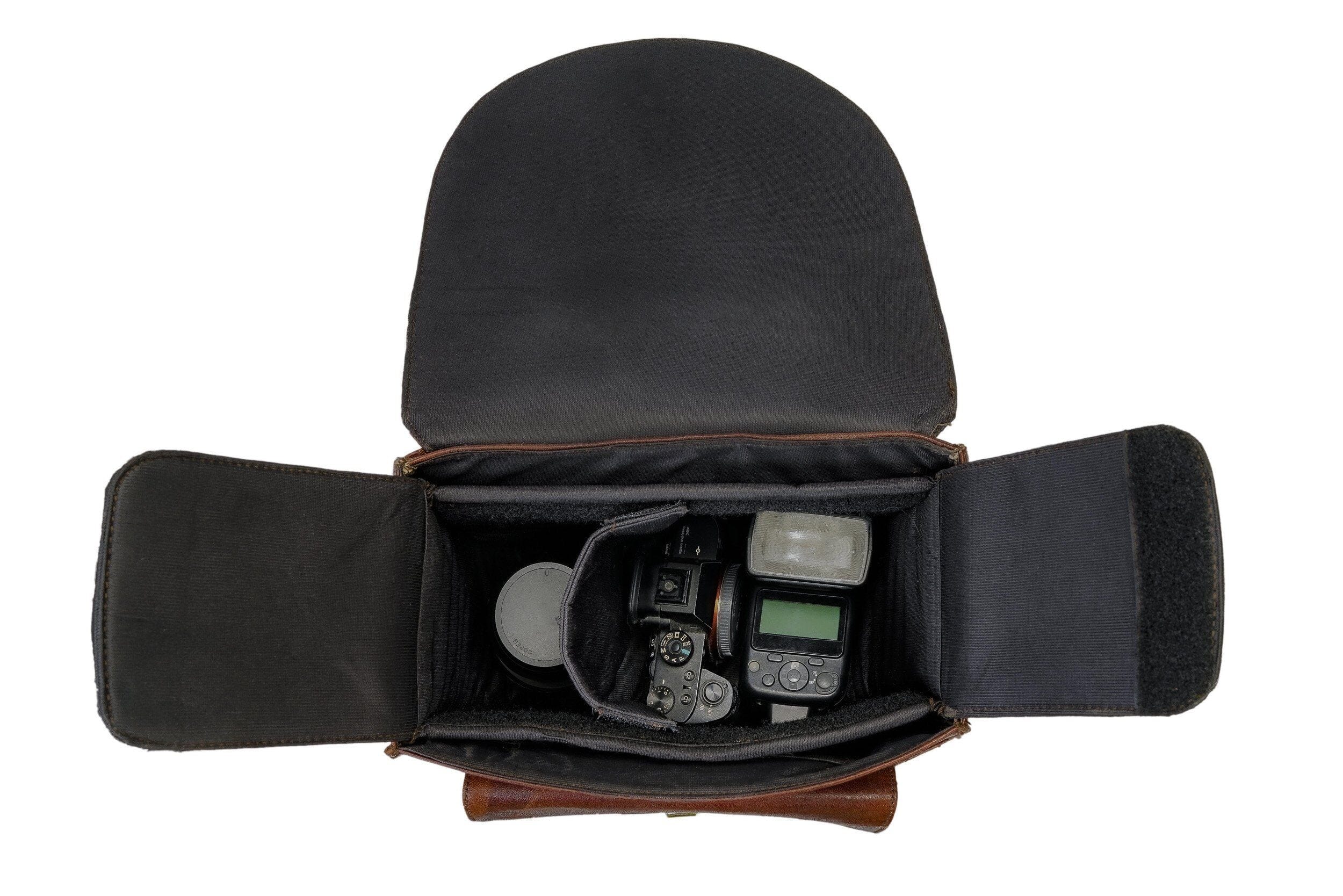 Buy Small Leather Camera Bag from Classy Leather Bags Bags