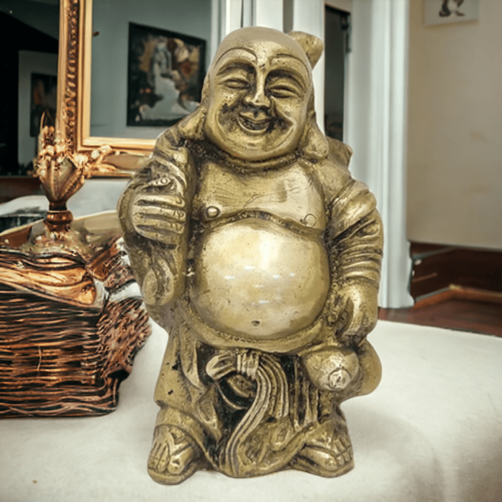 1370 Gram Brass Statue and Sculpture Laughing Buddha for Good Luck and Prosperity