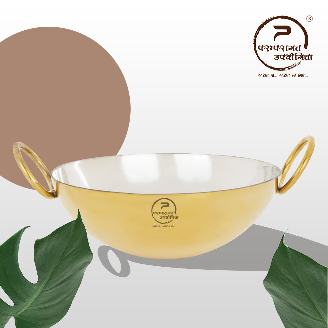 Paramparagat Upyogita Chaitanya Deep Kadhai (Wok) 2.5 Ltr.