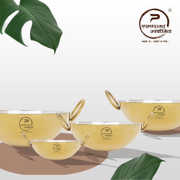 Paramparagat Upyogita Chaitanya Deep Kadhai (Wok) 3.5 Ltr.