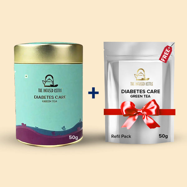 Diabetes Care Green Tea + FREE Refill Pack