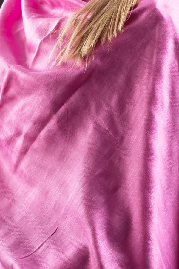 Esarfa matase-bumbac roz 