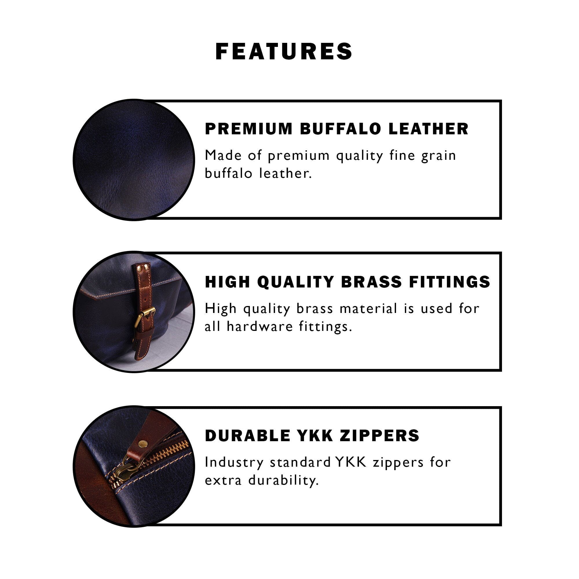 Blue Round Duffel Classy Leather Bags Bags