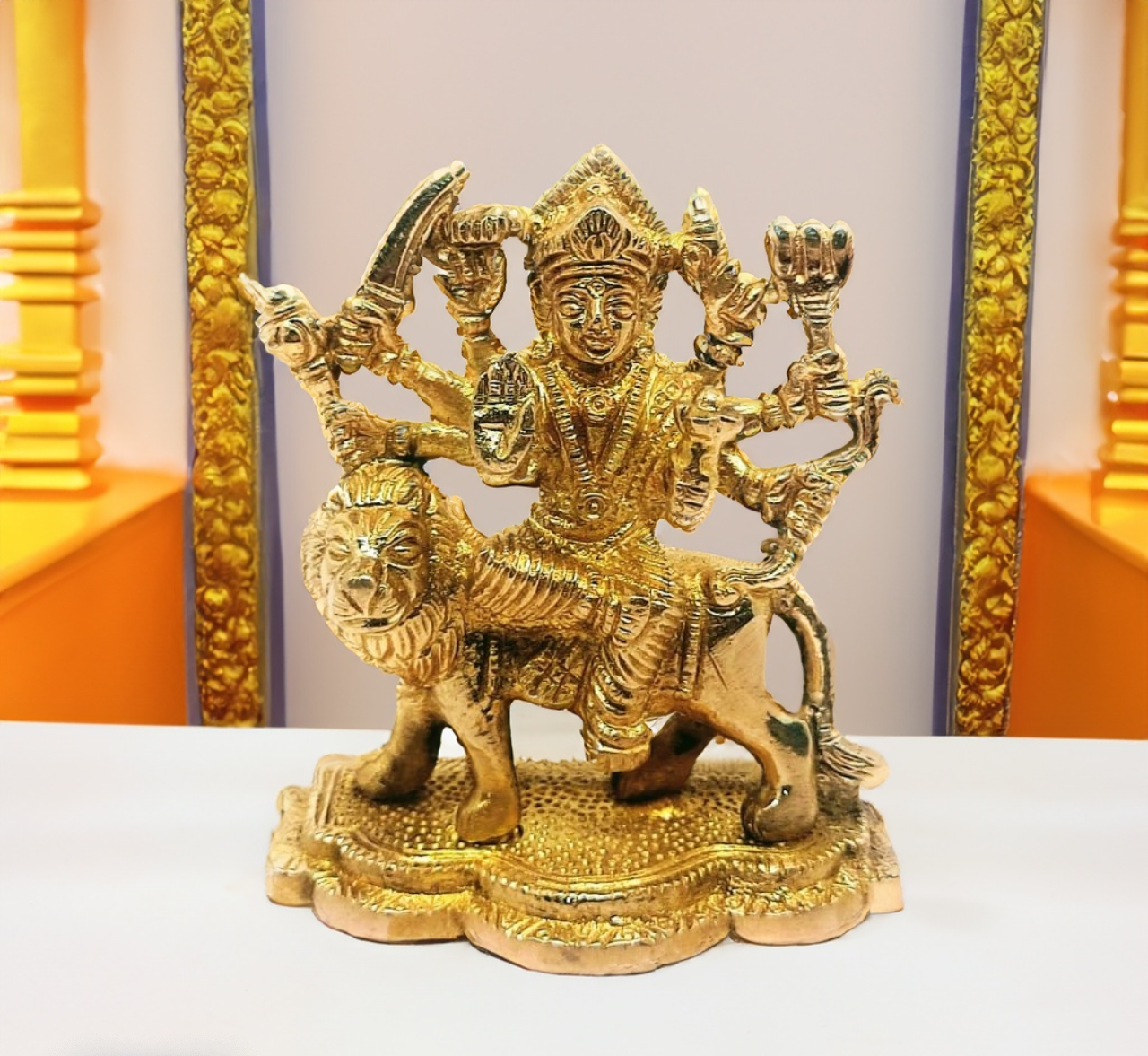Brass Goddess Durga Maa Idol 
