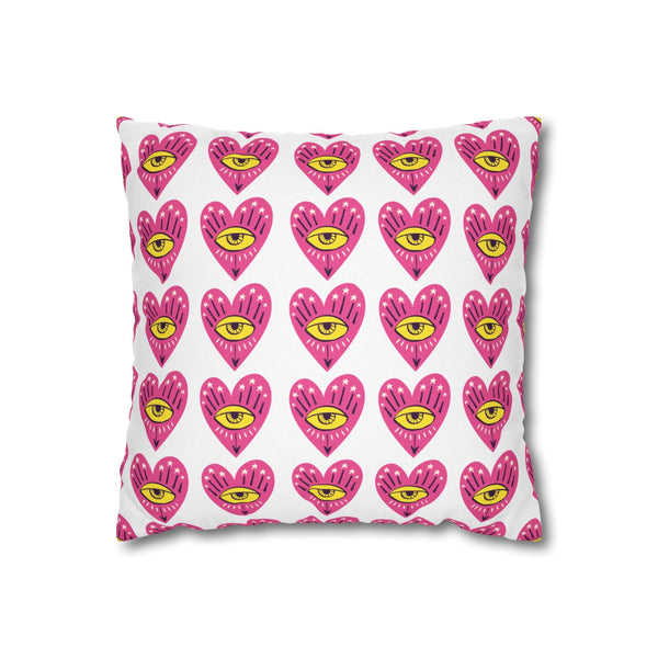 Eye of Love Cushion Cover for Valentine - Velvet - 16x16in