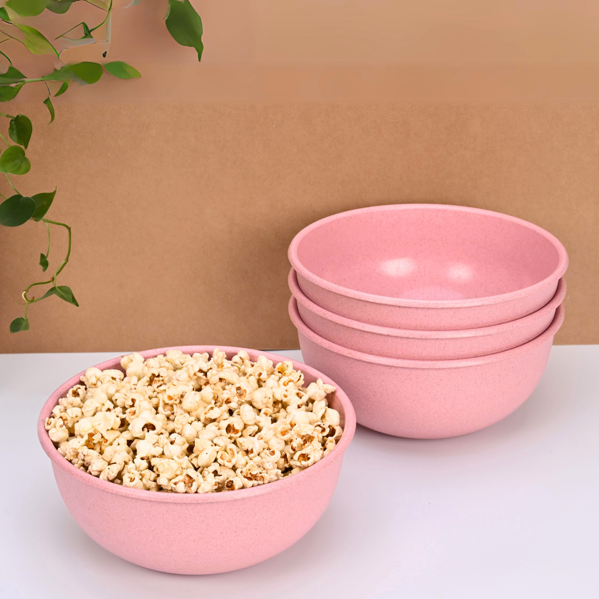 Frosty Mixing Bowl 1800 ml set of 4 | Earth friendly unbreakable bowls Made with Bamboo Fibers & Rice Husk Fiber